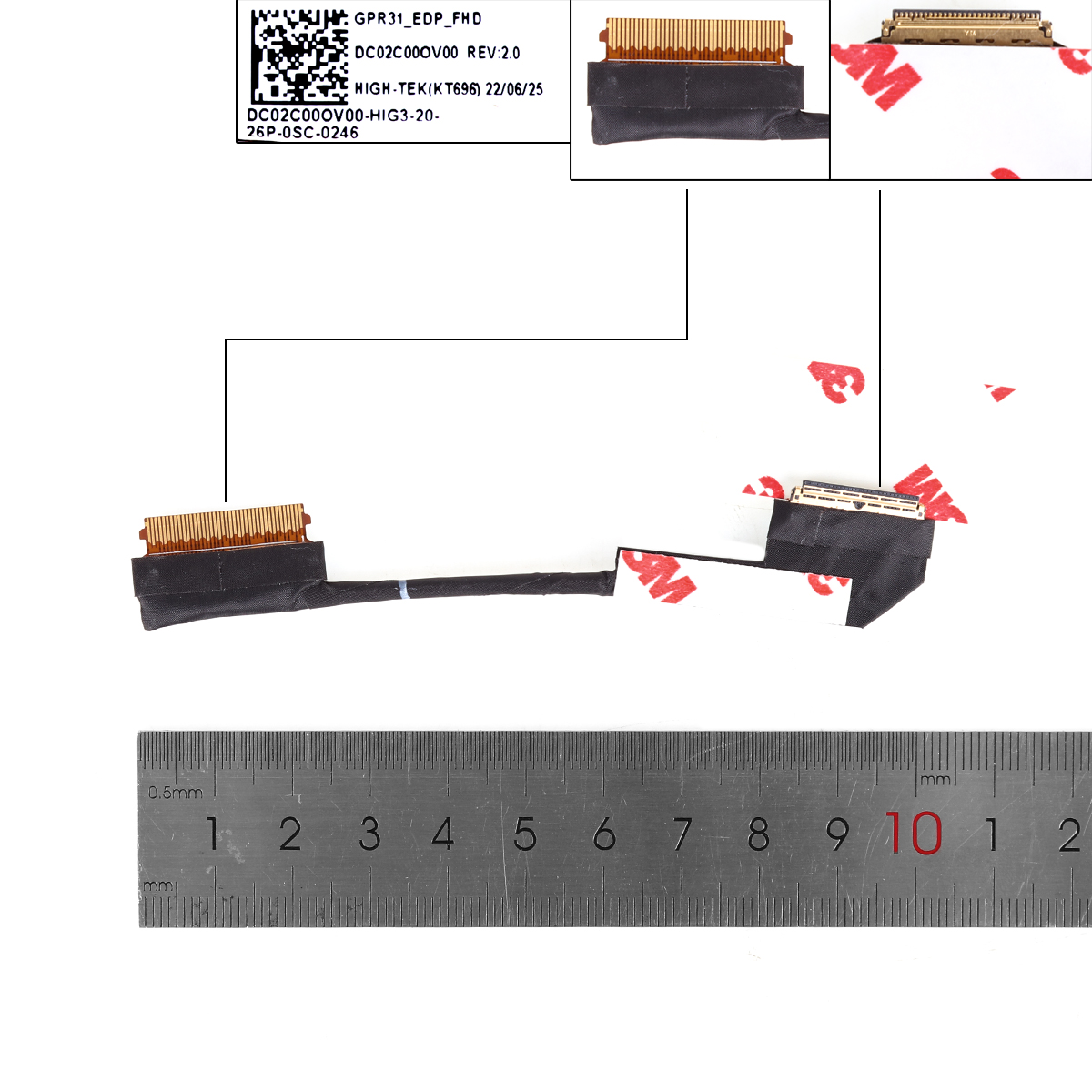 Picture of New LCD Display Screen Cable Replacement  For HP ENVY X360 13-AY0055AU TPN-C147.